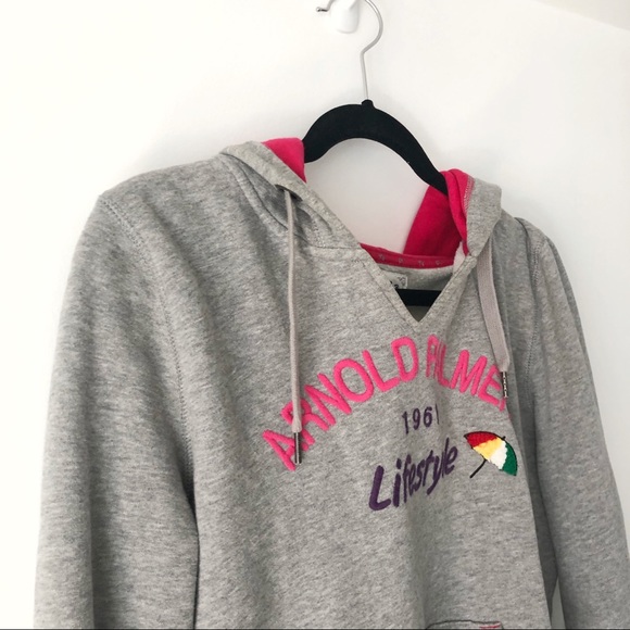 arnold palmer hoodie w hot pink details - Picture 6 of 9